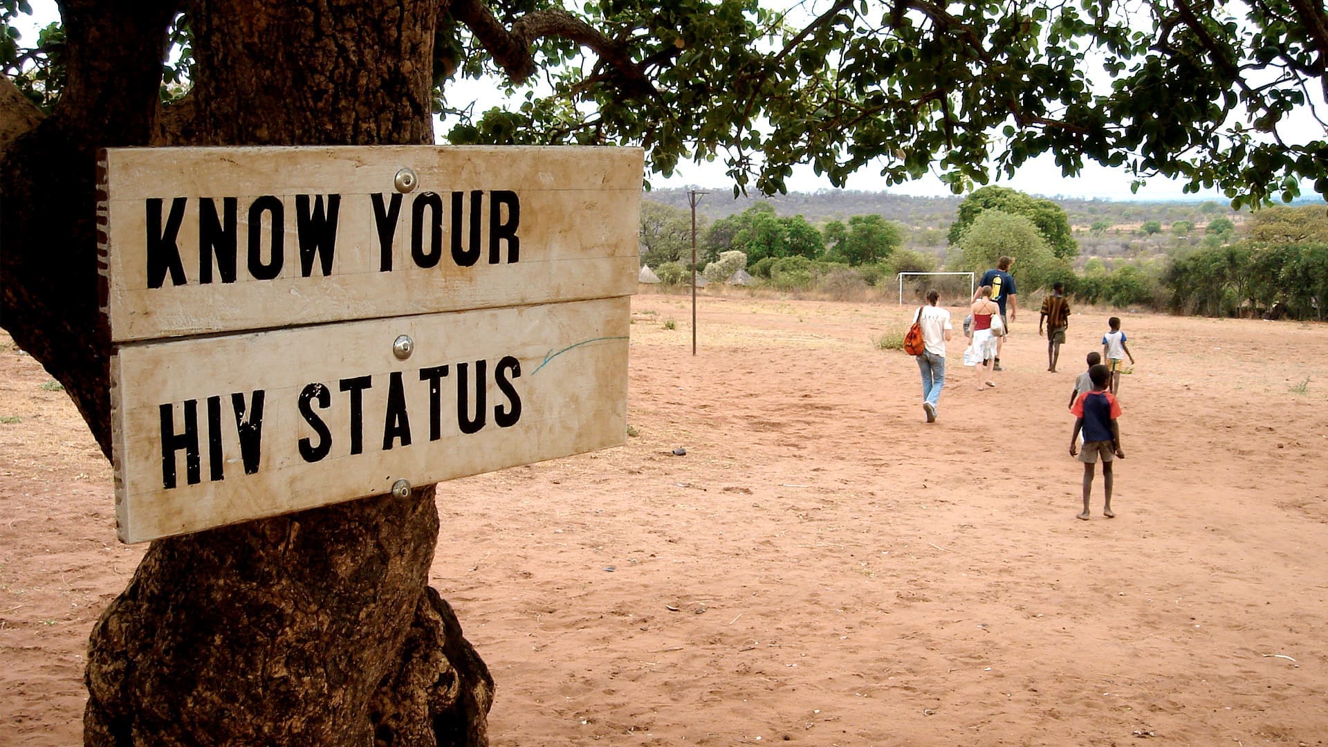 Know your HIV status sign